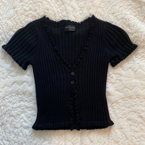 WHITE FOX | KNIT CROP *never worn - Picture 1 of 5